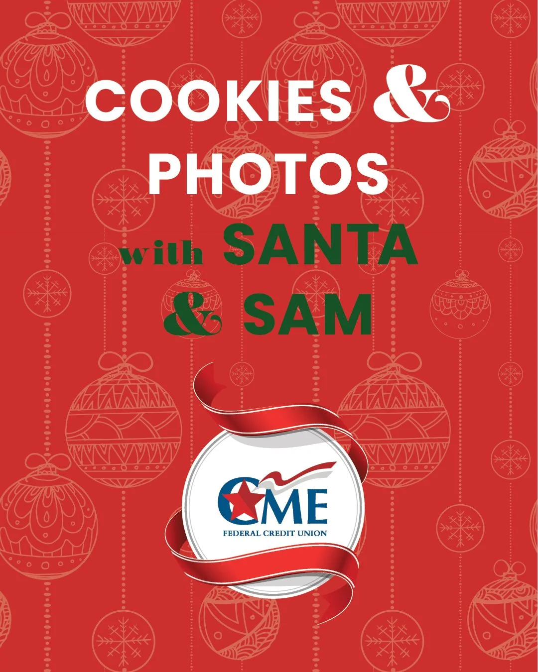 Join us for a joyful morning of Cookies &amp; Photos with Santa &amp; Sam! Get your photo taken, then turn your Polaroid into a keepsake ornament to hang on your tree for years to come. 
🗓 Date: Saturday, December 6
🕙Time: 10:00 AM &ndash; 1:00 PM
