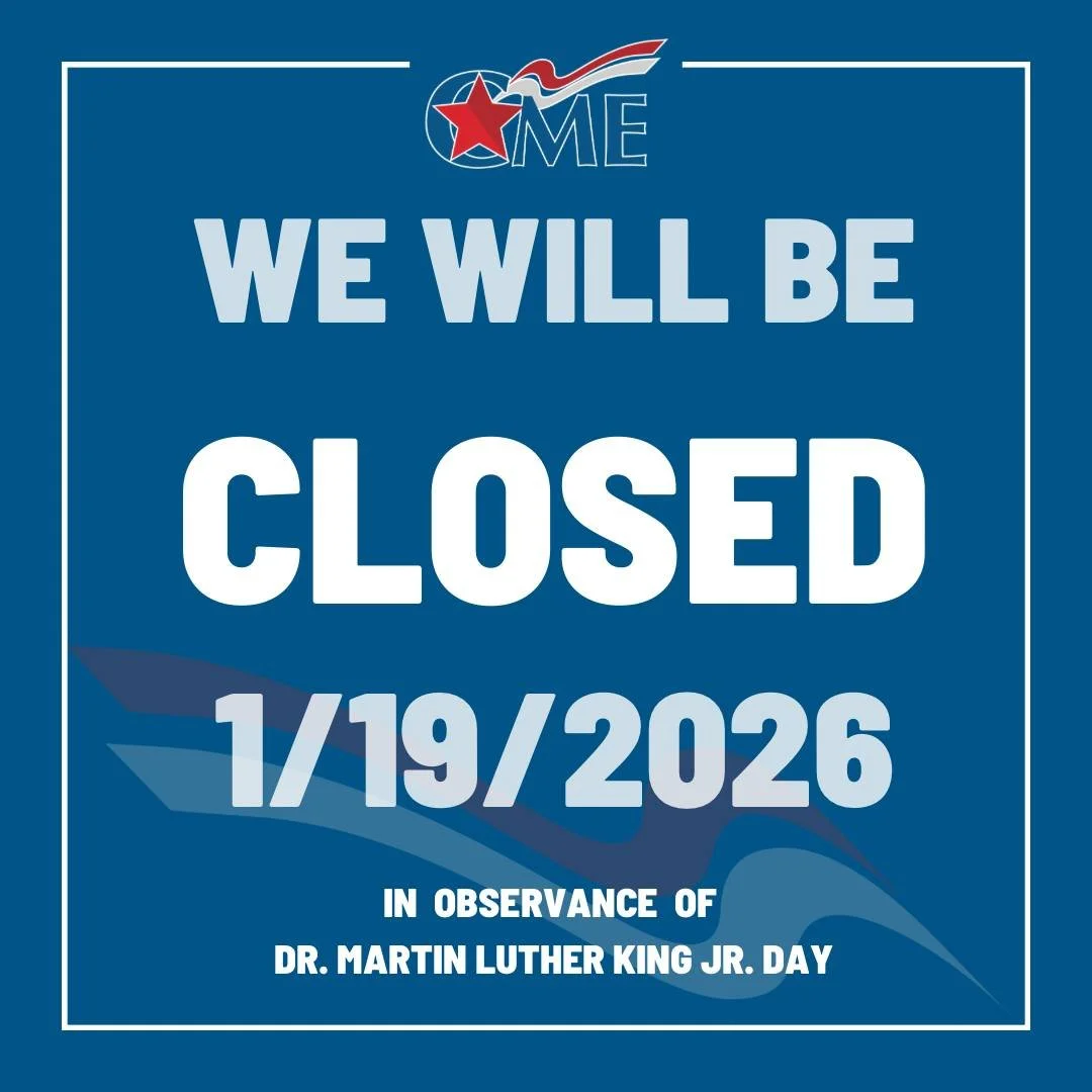 CME will be closed on Monday, January 19, in observance of Dr. Martin Luther King Jr. Day. We will re-open on Tuesday, January 20 at regular hours.