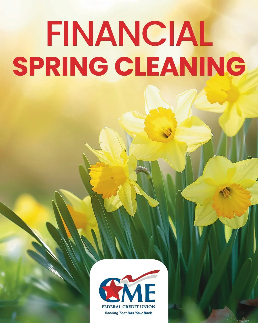 The first day of spring is the perfect time for a financial refresh.
Consider adding these to your spring-cleaning checklist:
&bull; Review your monthly subscriptions
&bull; Revisit your budget and adjust where needed
&bull; Check your credit report
