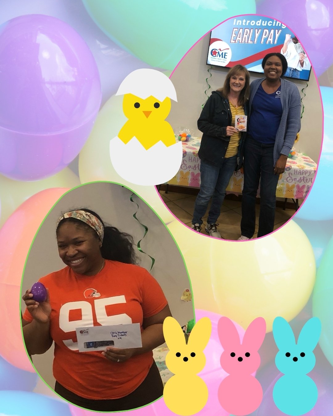 Have you picked your egg yet?🥚✨

Our 𝐄𝐆𝐆𝐒-𝐏𝐄𝐑𝐓 𝐅𝐢𝐧𝐚𝐧𝐜𝐢𝐚𝐥 𝐅𝐫𝐞𝐞𝐛𝐢𝐞 event is happening𝐧𝐨𝐰 𝐭𝐡𝐫𝐨𝐮𝐠𝐡 𝐀𝐩𝐫𝐢𝐥 𝟒 at all CME branches. Choose an egg and uncover financial tips, spring surprises, and some eggs with 𝐁𝐎𝐍