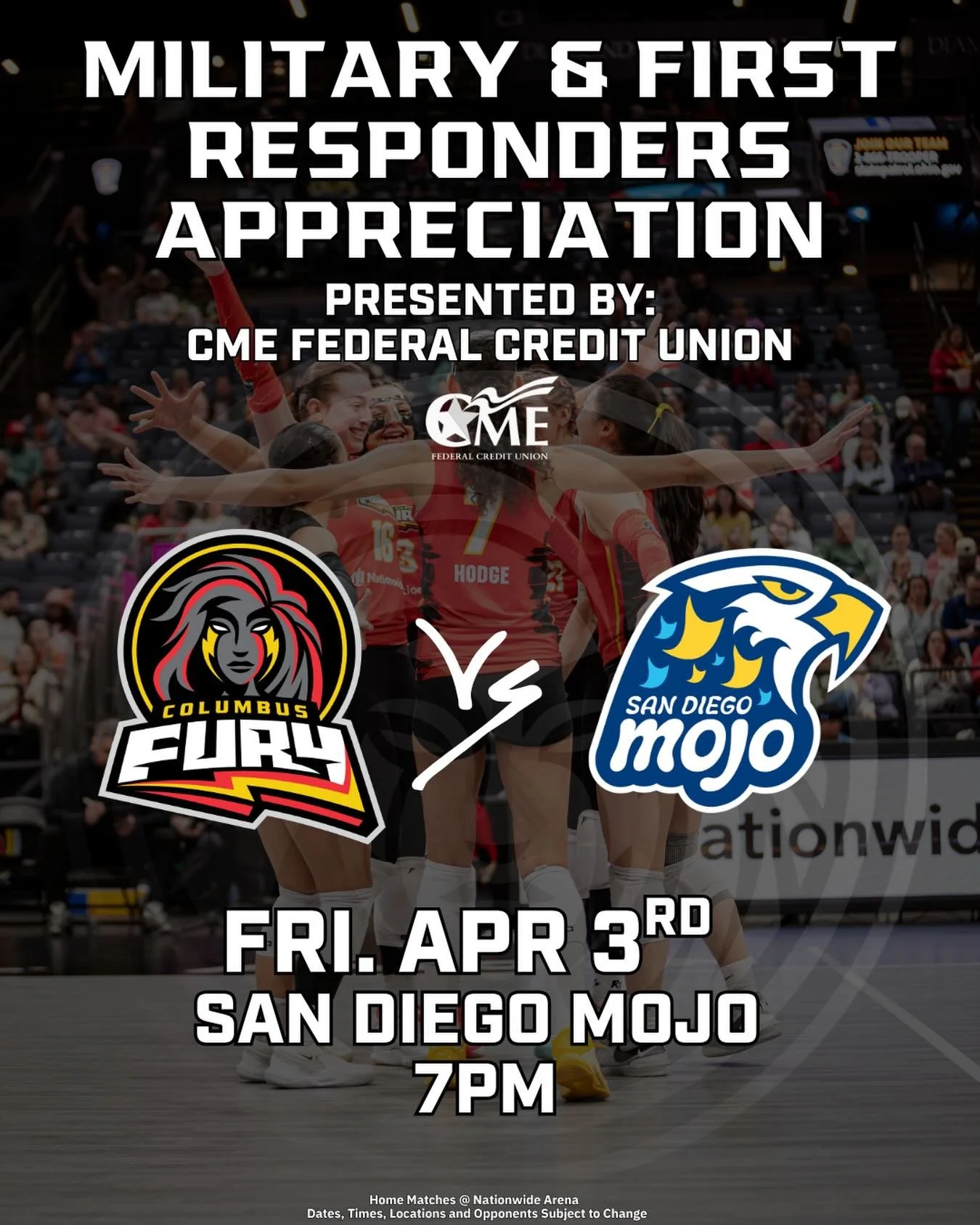 This one&rsquo;s personal for us ❤️

CME Federal Credit Union was founded by first responders, and supporting them is still at the heart of everything we do.

We&rsquo;re honored to present Military &amp; First Responders Night with the @columbusfury