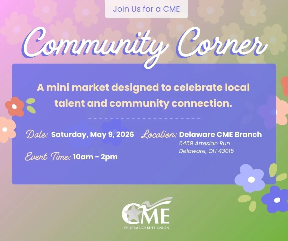 Join us for CME Community Corner!

A mini market celebrating local creators, community partners, and the joy of a relaxing Saturday.
&bull;	Local artisan goods
&bull;	Community partners
&bull;	Drinks available for purchase from Crimson Cup
 
Sounds l