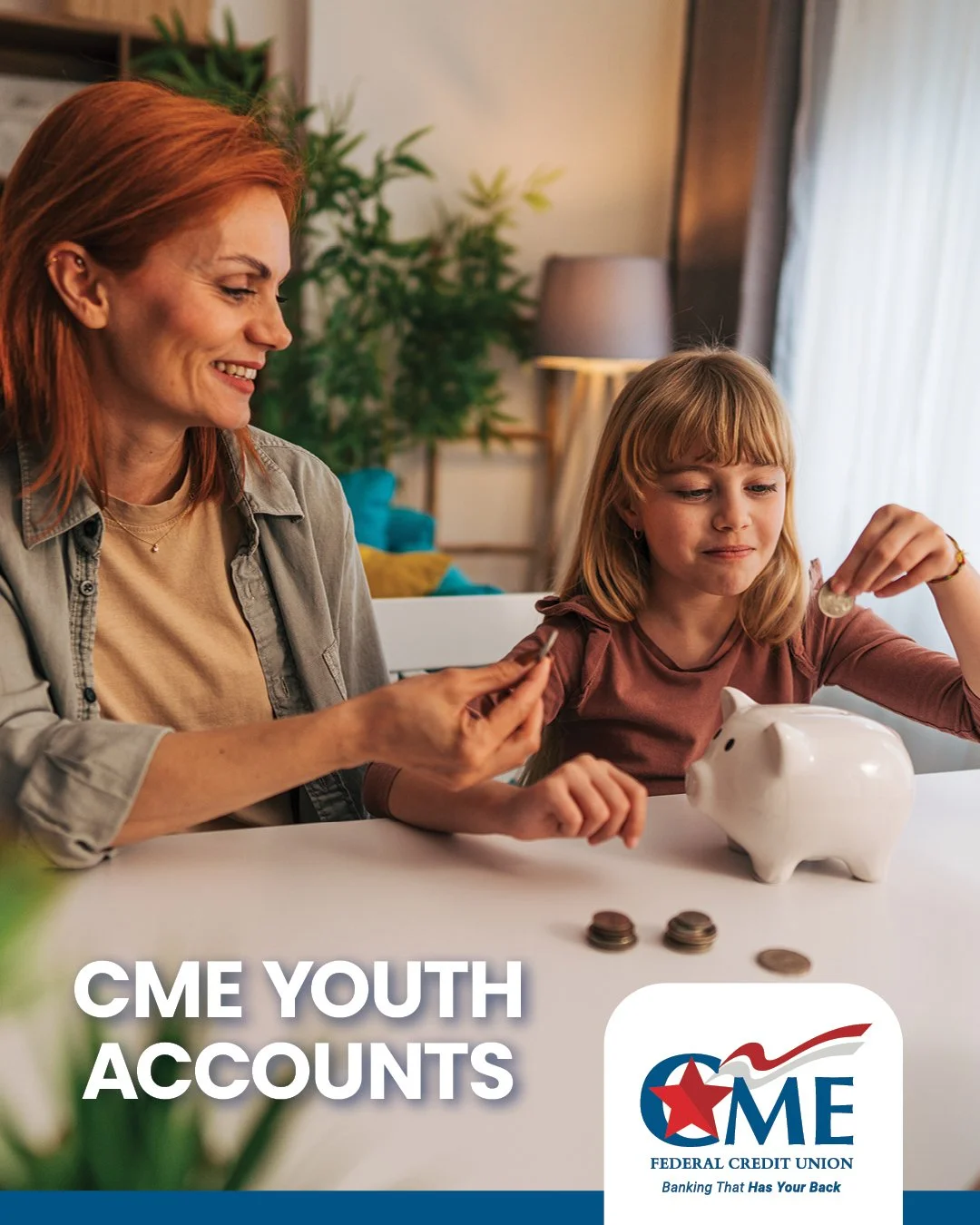 Opening a CME Youth Account is as easy as 1-2-3! We have three levels of accounts your child can move through as they become more comfortable with handling money. Two of the accounts require only a $5 opening deposit; all have no monthly fees and inc