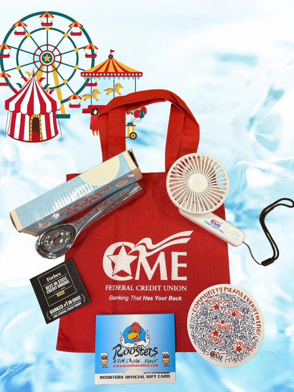Cassie &amp; Emily are at the Ohio State Fair! They&rsquo;re on a challenge to see how far $50 can get two people in fair fun! 

Be the first to find them there and win this CME swag bag plus a $20 Roosters gift card! #communitymeanseverything