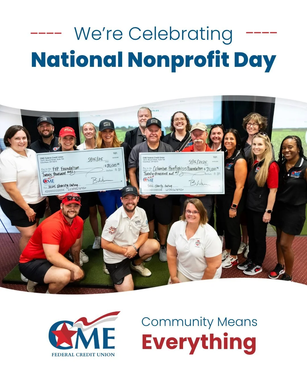 Happy National Nonprofit Day!

We&rsquo;re lucky to work alongside so many incredible nonprofits and first responder-focused organizations here in Central Ohio.

At CME, our partnerships and sponsorships are about more than showing up with support. T