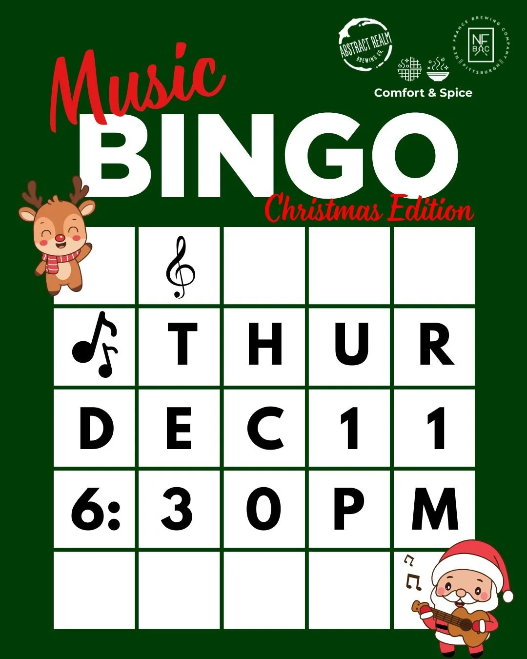 Music Bingo - Christmas edition
