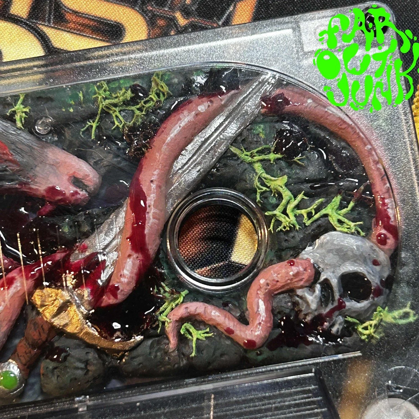 collin-david-cassette-tape-sculpture-diorama-castle-rat-dungeon-sword-front-detail2.jpg