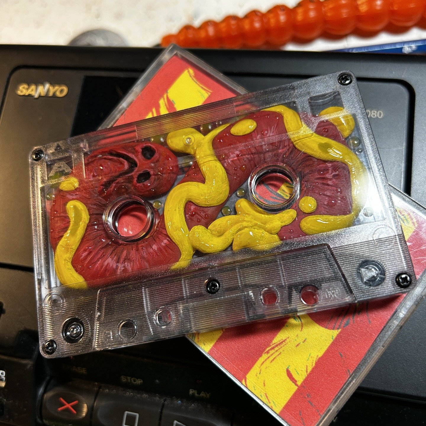 collin-david-cassette-tape-sculpture-diorama-sad-hot-dog-mustard-squirt-front.jpg