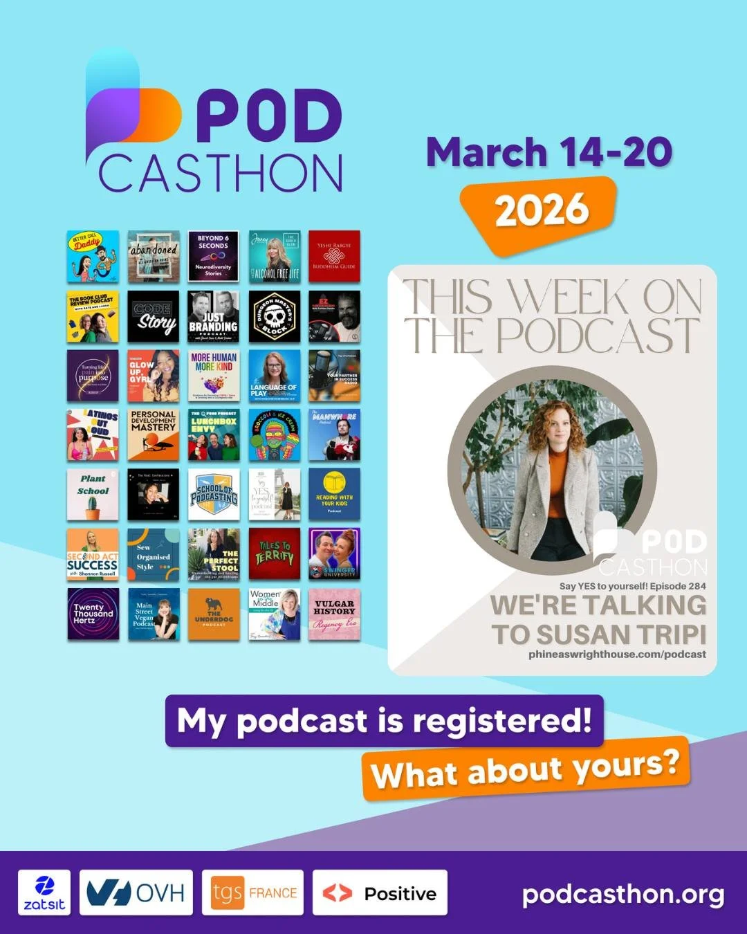 This week, I'm proud to be part of Podcasthon 2026, a week-long global initiative uniting podcasters for charitable causes.

From March 14-20, podcasters around the world are shining a spotlight on organizations creating meaningful change. This year,