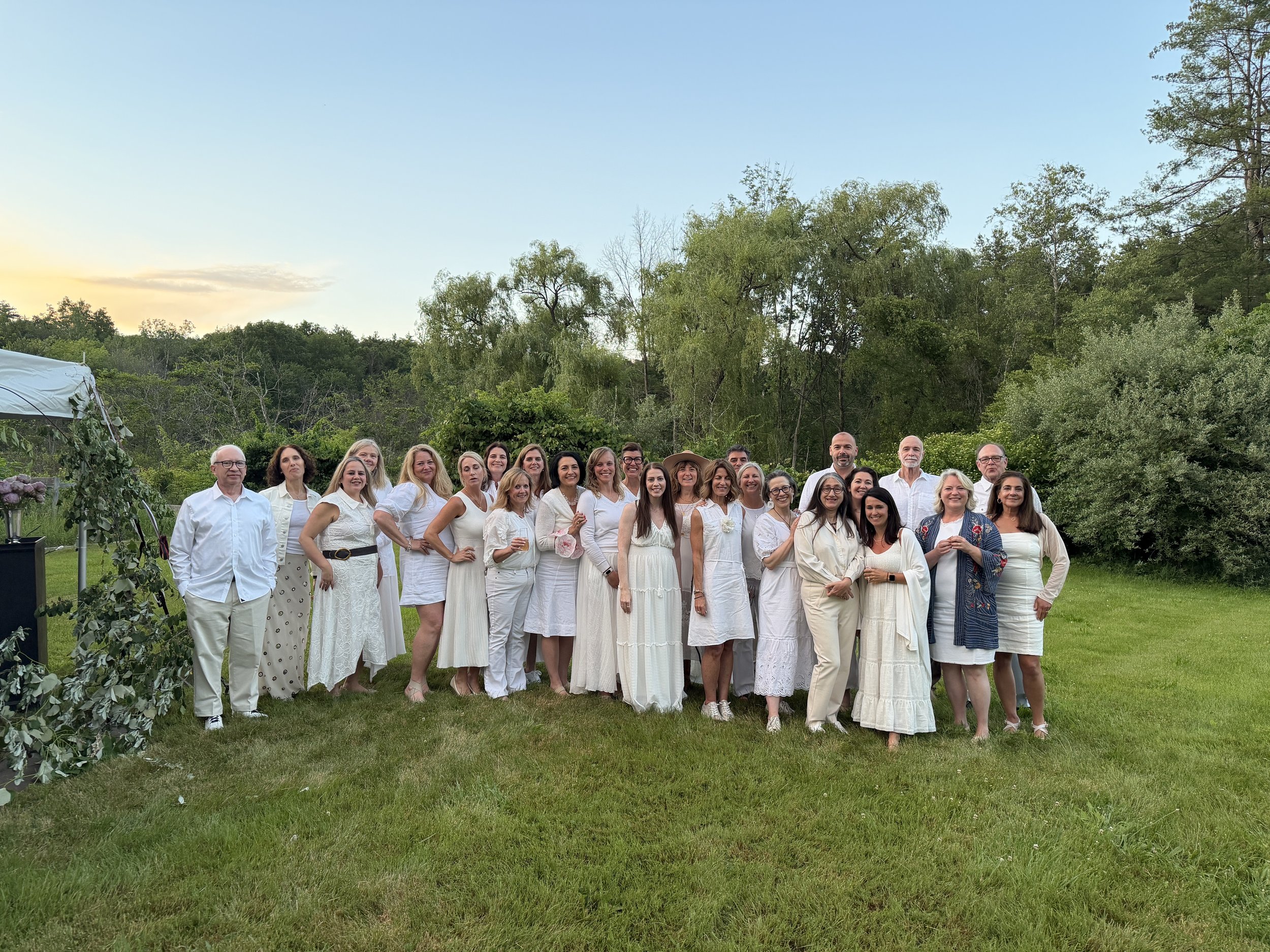 summer solstice white party guests 