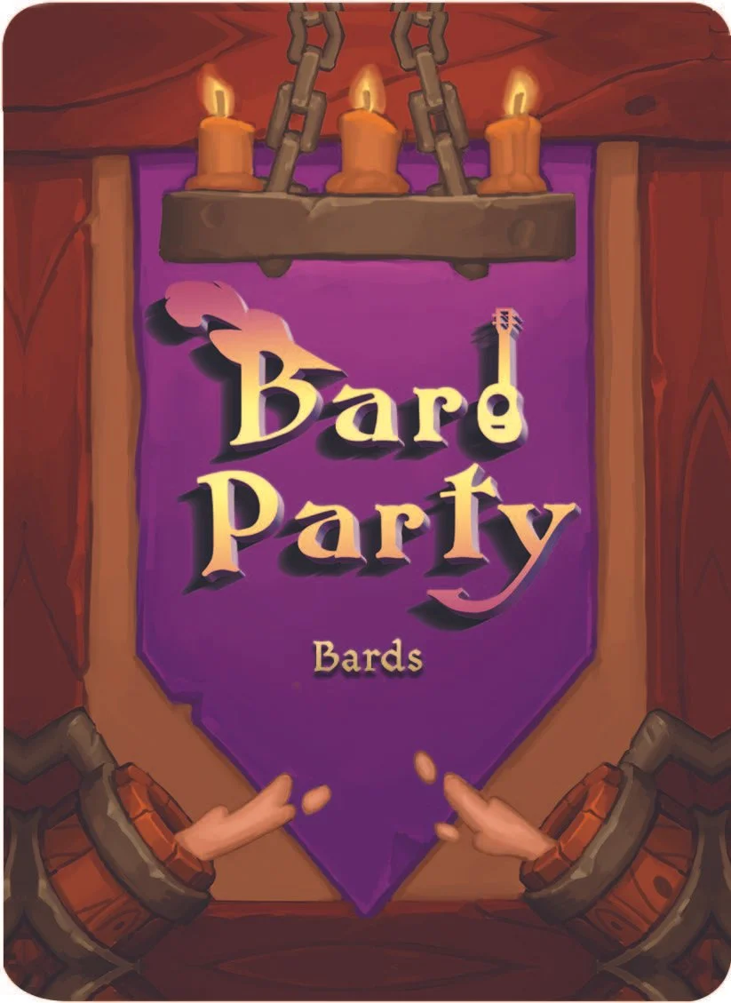 Bard Party Card Back Design