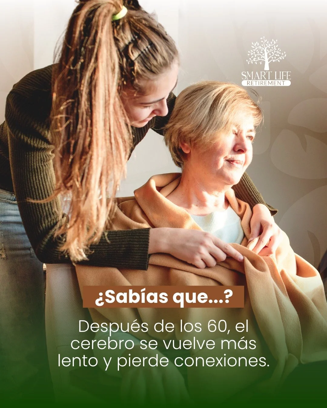 🧠 &iquest;Sab&iacute;as que despu&eacute;s de los 60 a&ntilde;os el cerebro puede empezar a perder conexiones neuronales si no se estimula?
La buena noticia es que esta disminuci&oacute;n no es inevitable: mantenerse activo f&iacute;sica, mental y s