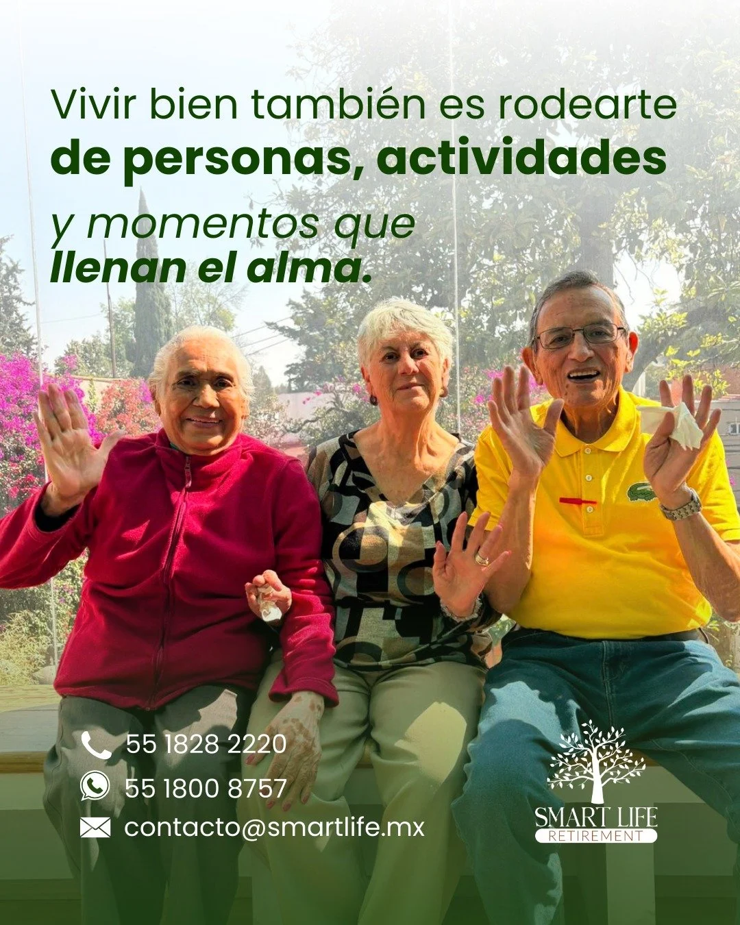 &iquest;Y si el verdadero estilo de vida fuera vivir con prop&oacute;sito, compa&ntilde;&iacute;a y bienestar? 🌿
En Smart Life Retirement, creemos que vivir bien despu&eacute;s de los 60 significa mantener el cuerpo activo, la mente estimulada y el 