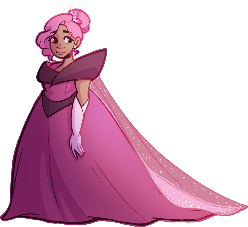 An original character dressed up for an art event