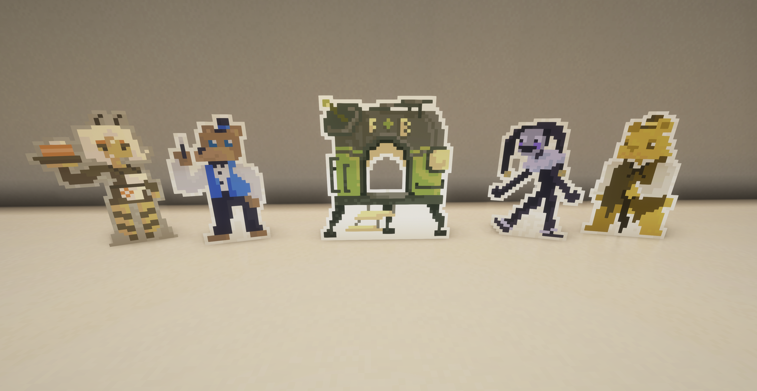 Additional implemented cutouts created for "The Buddy's Project"