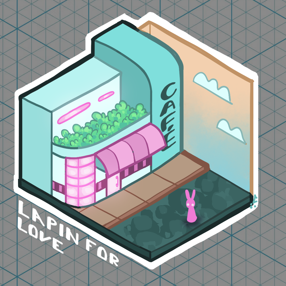 Polished environment concept art for "Lapin for Love"