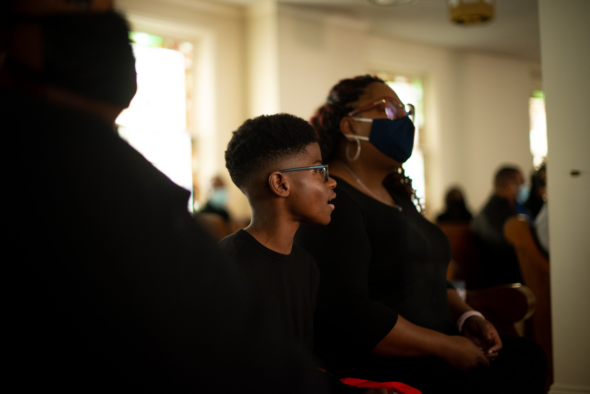 The first two singers featured are Jaxon, age 11, and his mother, Ebonee. The oldest singer, Eloise Ford Gaffney, was a voting rights activist and freedom song performer during the Civil Rights movement who was jailed for protesting in Gadsden, Alaba