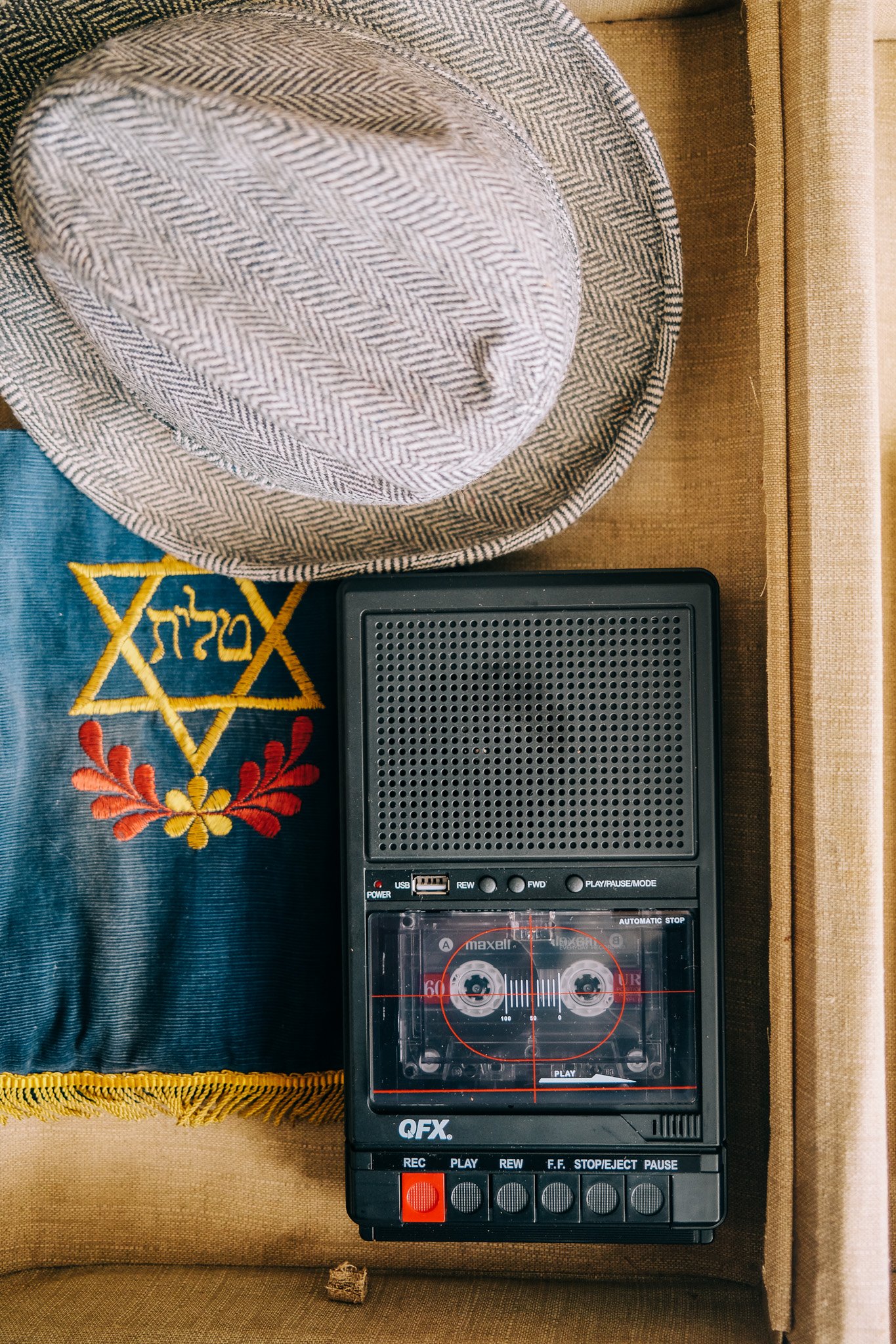 Participants are divided into groups and given suitcases that each represent a Jewish person from the community who decided to take some degree of action.