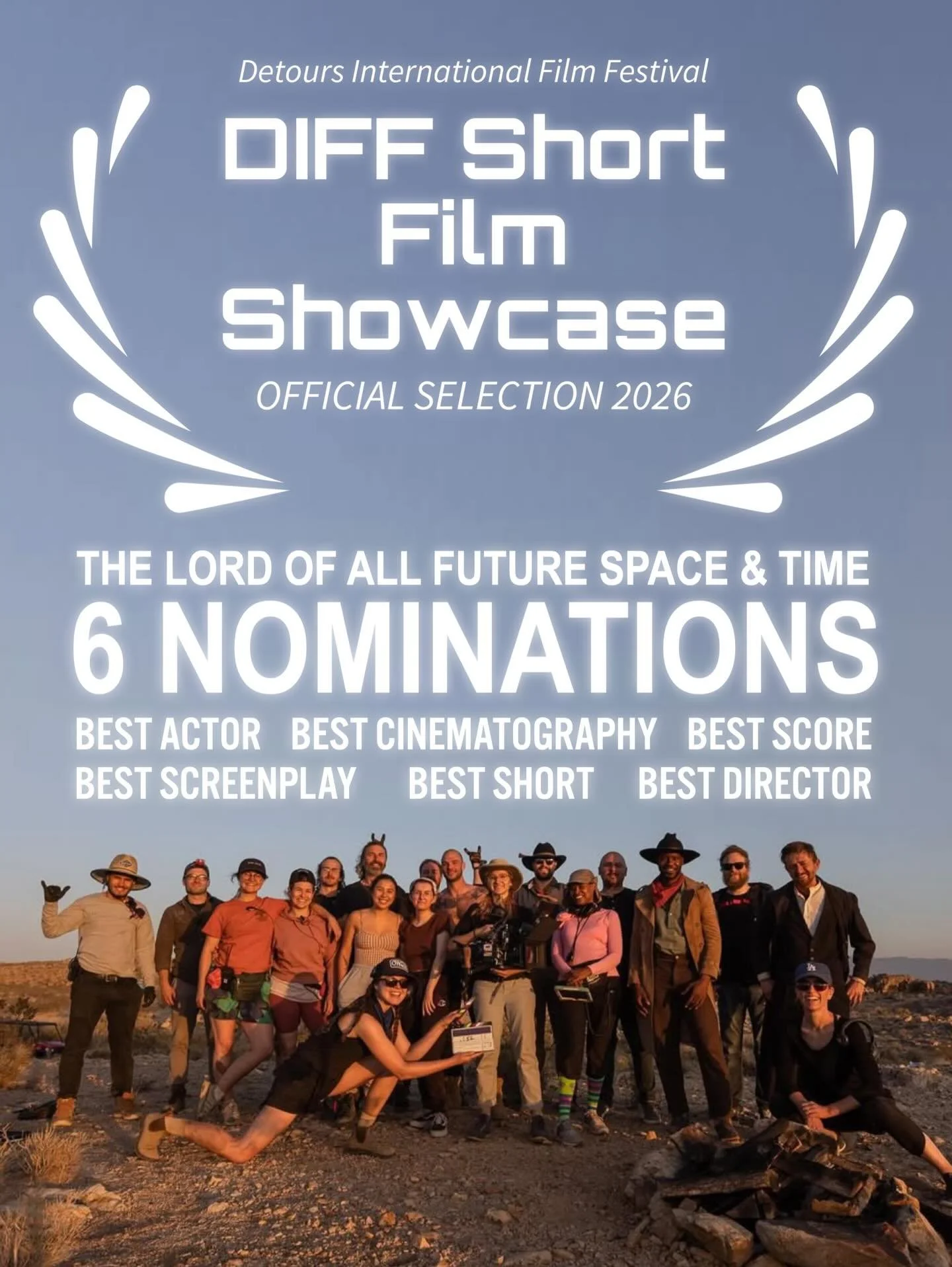 Six nominations! Thanks @detoursiff for the love and congratulations to our brilliant lead actor @iamroywilliamsjr, cinematographer @joesimon, composer @bornsteinmusic, and writer/director @chrispaulrussell for their amazing work! So pumped to experi