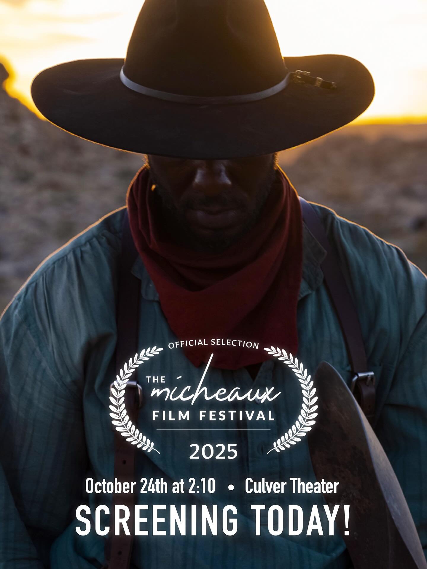 Screening today at @micheauxfilmfest! Come out and join us!