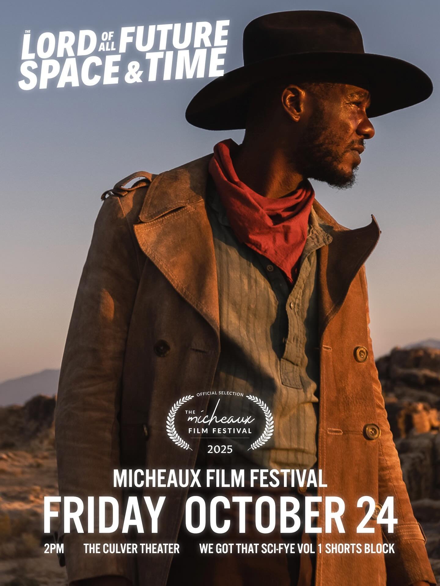 LA PEEPS! LORD is screening at the Micheaux Film Festival in Culver City NEXT WEEK!

Friday, October 24th at 2pm. We&rsquo;re part of the WE GOT THAT SCI-FYE Shorts Block. 

Come out and see us! Link to tickets is in our bio!

HUGE CONGRATULATIONS to