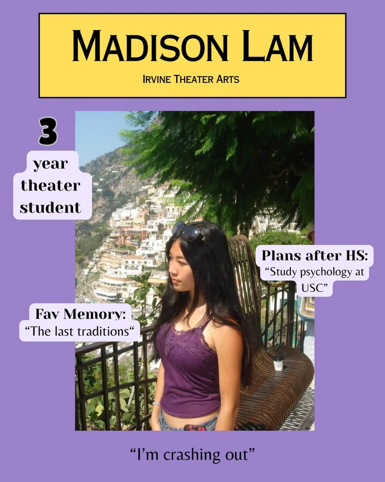We are going to miss you Madison! Thank you for all your contributions in tech!