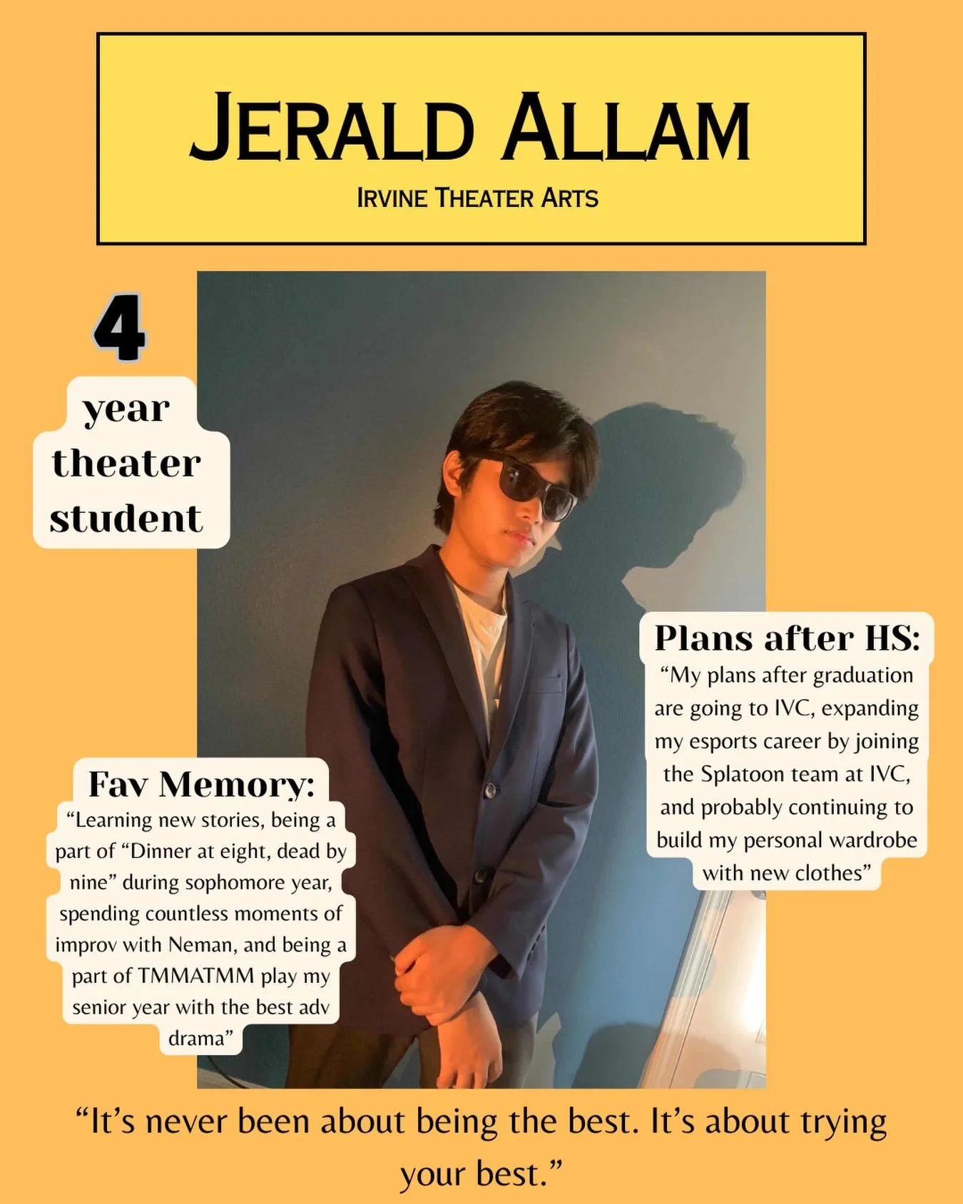THE E-Sports gamer, Jerald Allam! We are so excited to see what you do next!