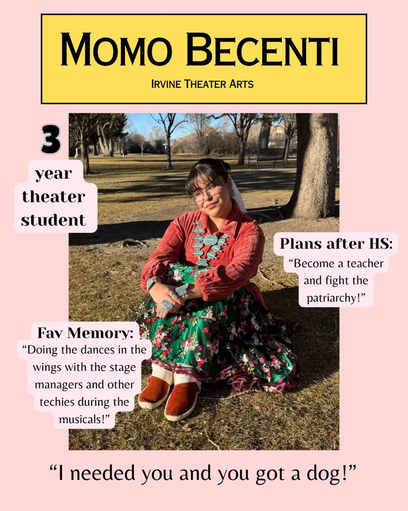 Our amazing costume designer! We love you Momo and we will miss having you around!