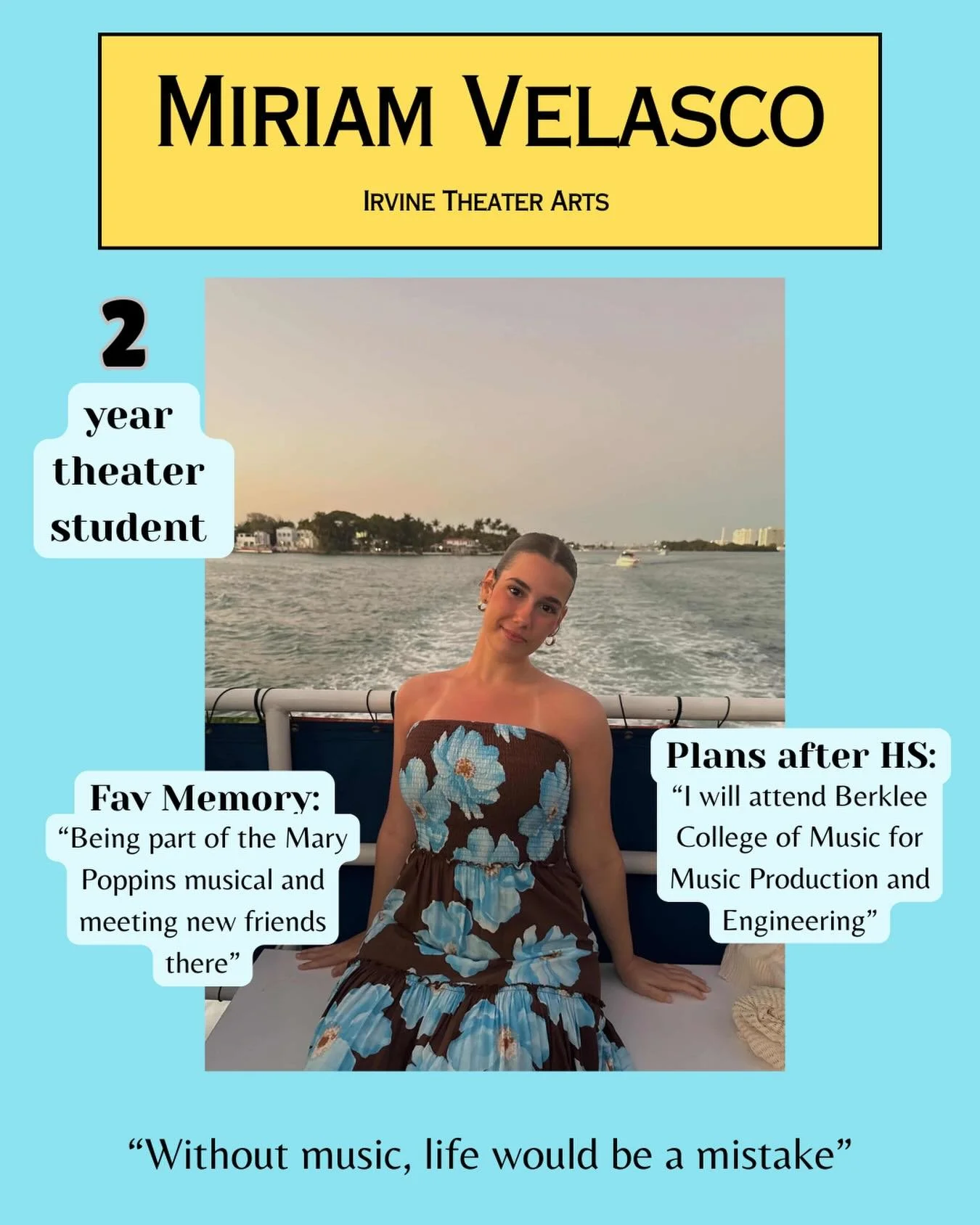 THE Music Artist, Miriam! You&rsquo;ve accomplished so much in music and we can&rsquo;t wait for everything else you will achieve!