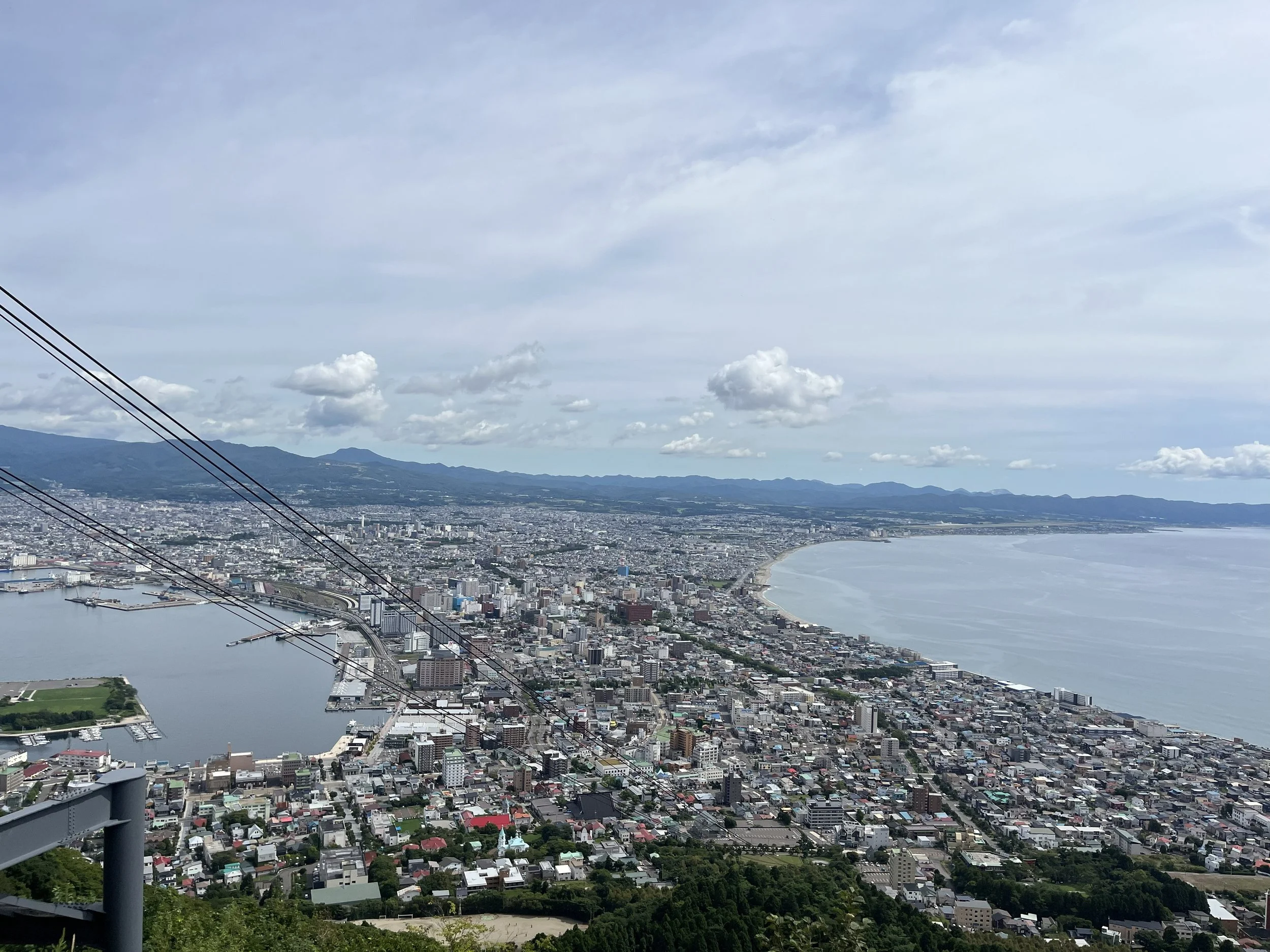 výhled na Hakodate