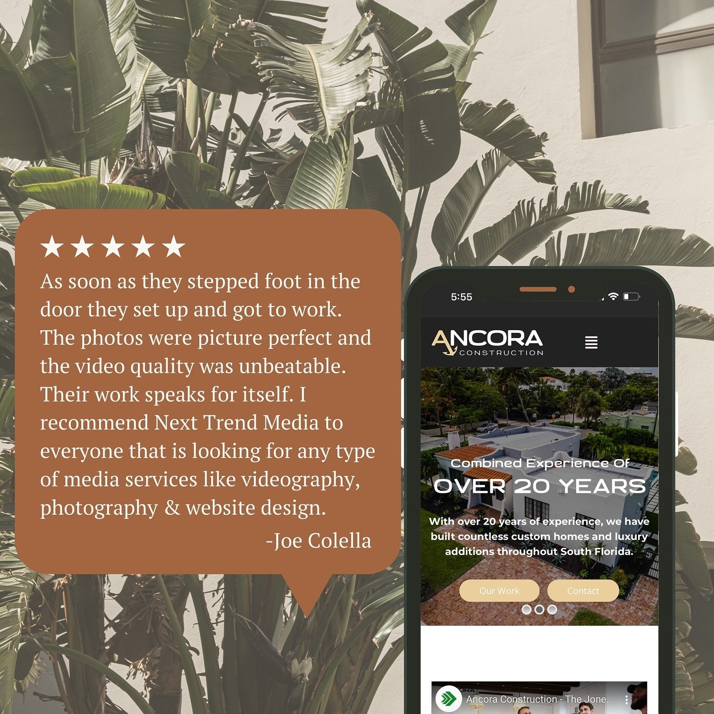 We are fortunate to work with special people, on special projects. We just wrapped up website updates for Ancora Construction LLC - Here is their feedback 🤩

Thank you for trusting our team!

 #contentmarketing #contentmarketingtips #contentmarketin
