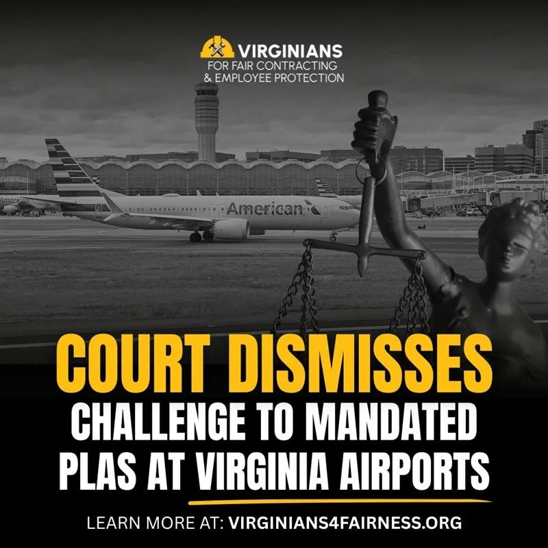 Court Dismisses Challenge to Mandated PLAs at Virginia-area Airports