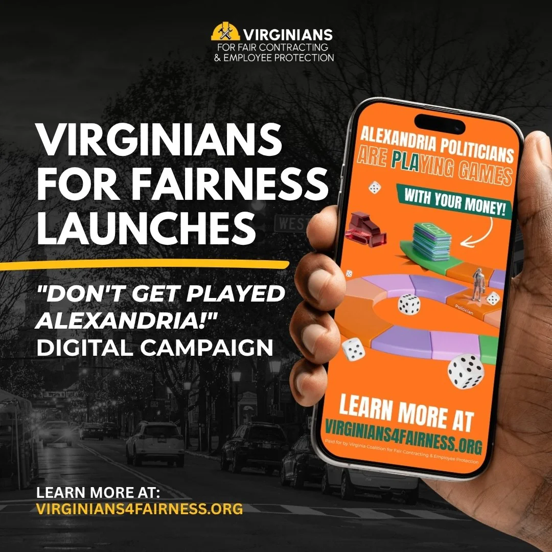 Virginians for Fairness Launches "Don't Get PLAyed Alexandria!" Digital Media Campaign 