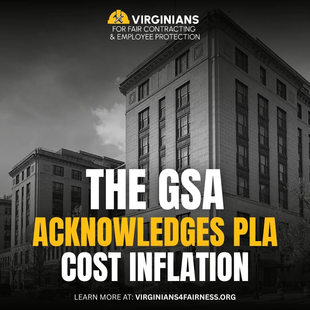 The GSA Acknowledges Cost Inflation of Government-Mandated PLAs