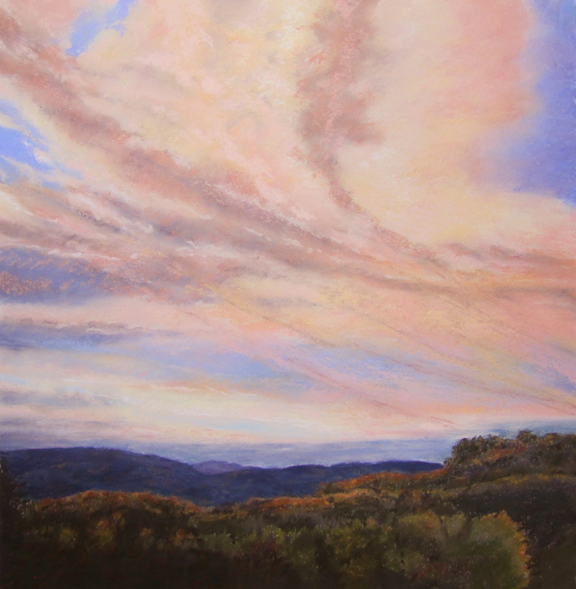 Fall Sunset-Pastel Landscape-Sold