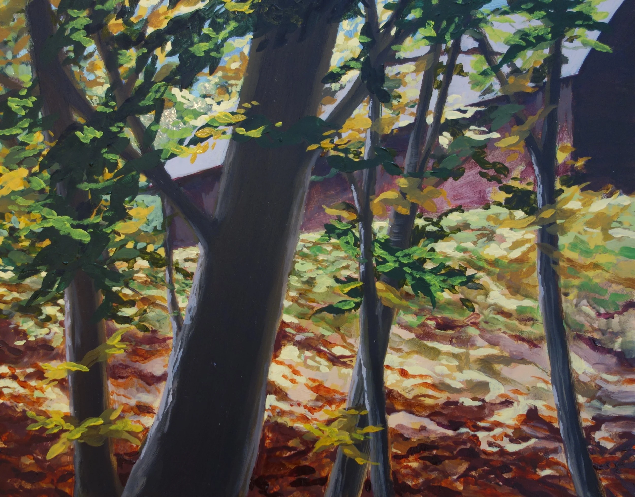 The Barn-Oil Landscape-Sold