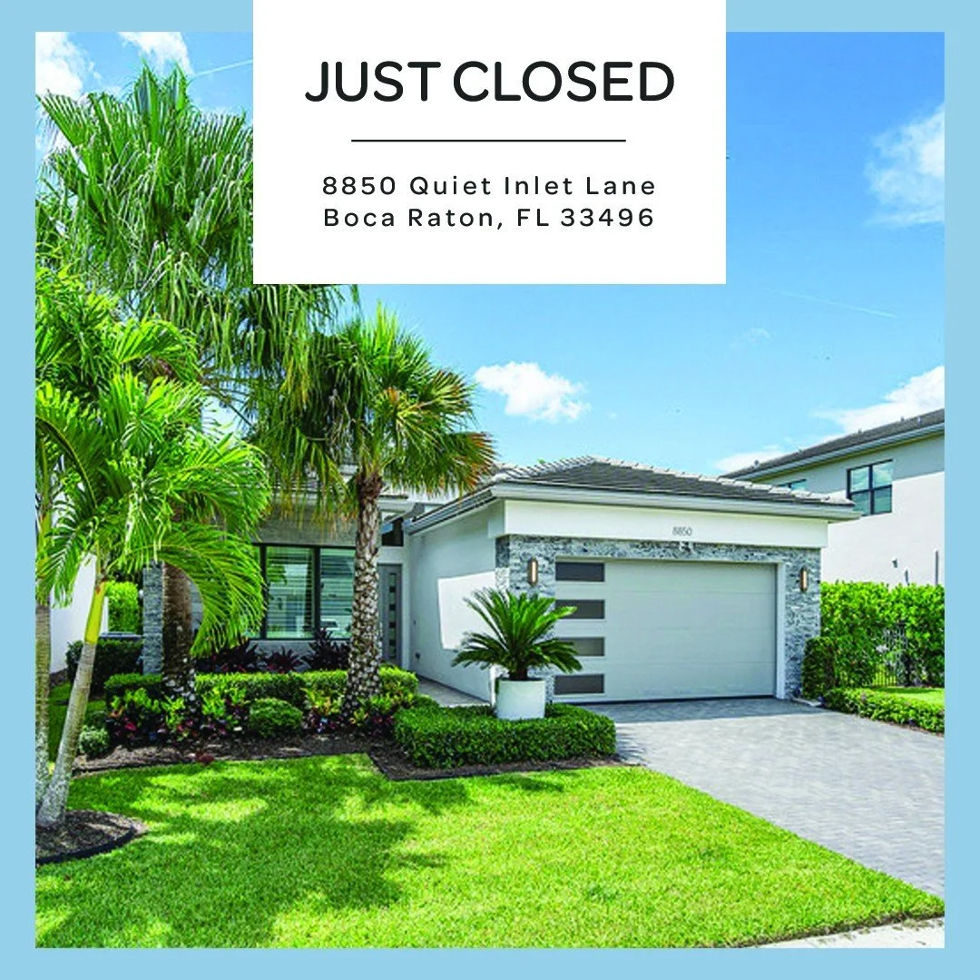 Super excited for my clients who recently closed on this gorgeous home at 8850 Quiet Inlet Lane in Boca Raton! 🎉🏡 This place is all about modern charm and peaceful living, and I couldn&rsquo;t be happier for them as they start this new chapter. Big