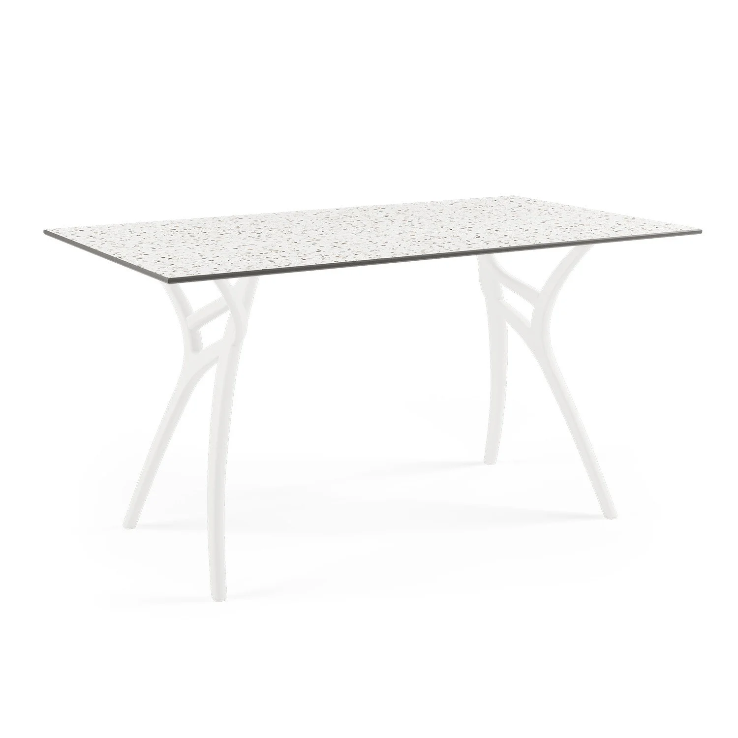 HPL Terrazzo Leg Ivory White