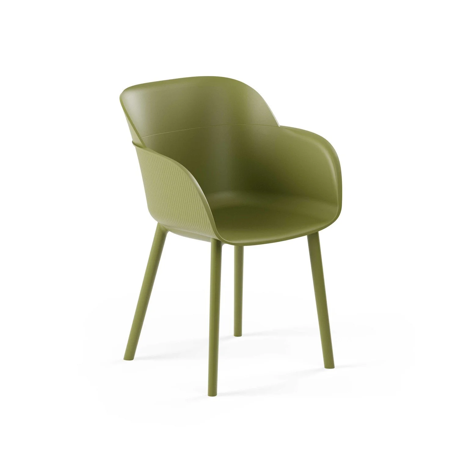 Shell-P Armchair Khaki