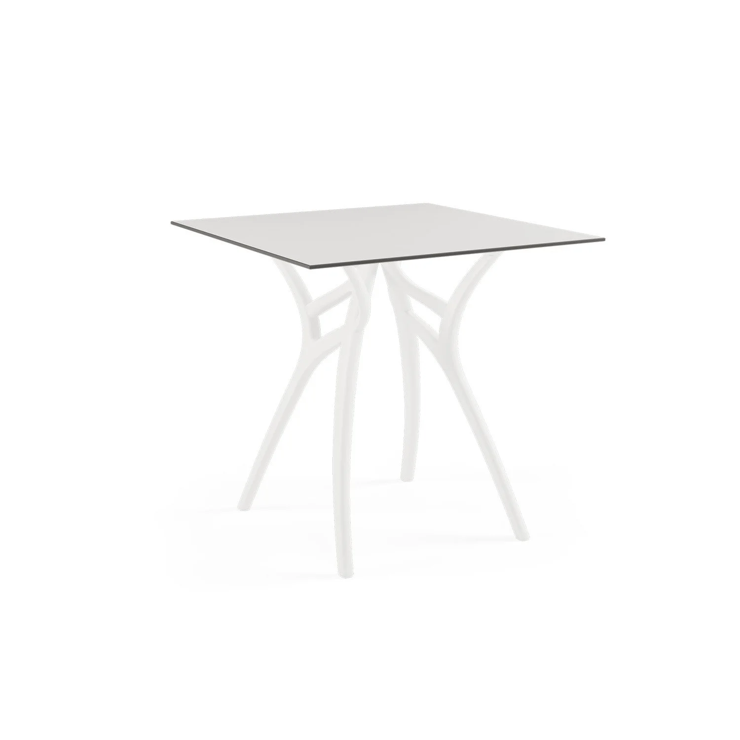 HPL Solid White Leg White
