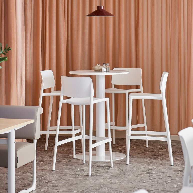 JOY-S BAR STOOL | Color: White