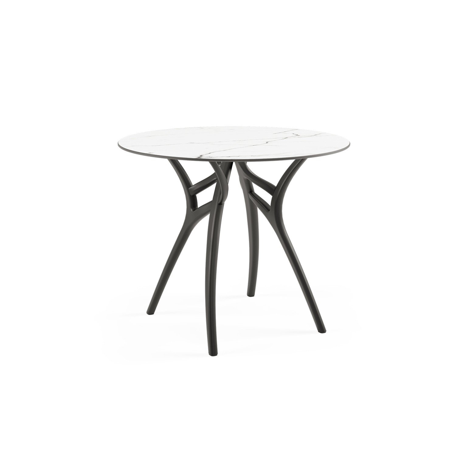 HPL White Marble Leg Black