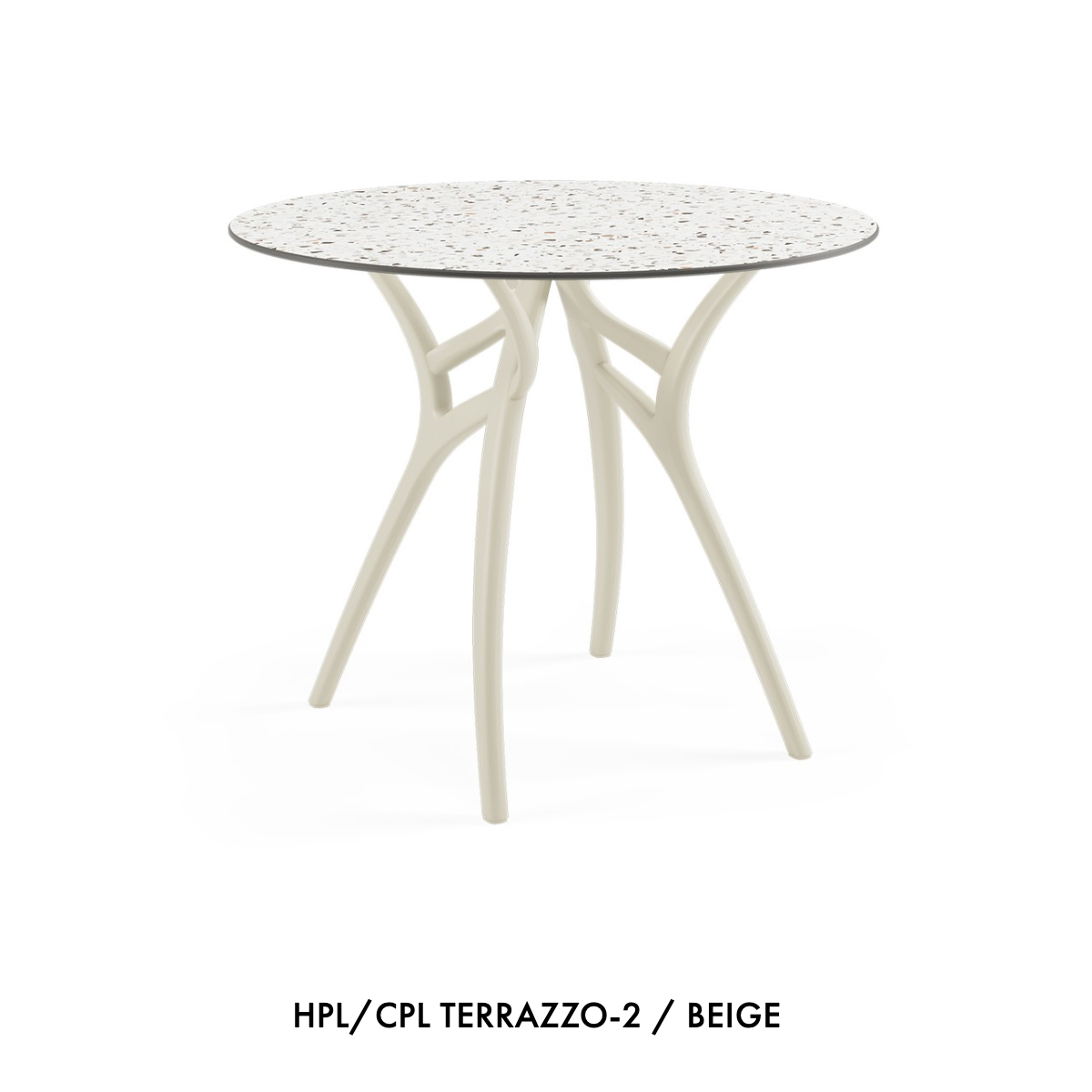 TABLE: IVY-L ROUND 90cm | Tabletop Size: 35.4" | Available Table Base Features: Fixed / Foldable | Indoor / Outdoor Suited