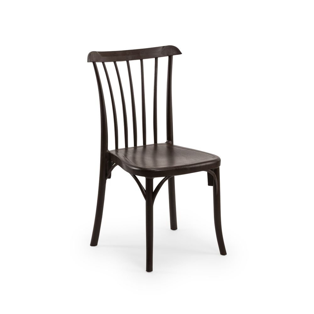 GOZO CHAIR | Indoor / Outdoor Suited | Stackable Up To: 6 pcs | Color: Wenge