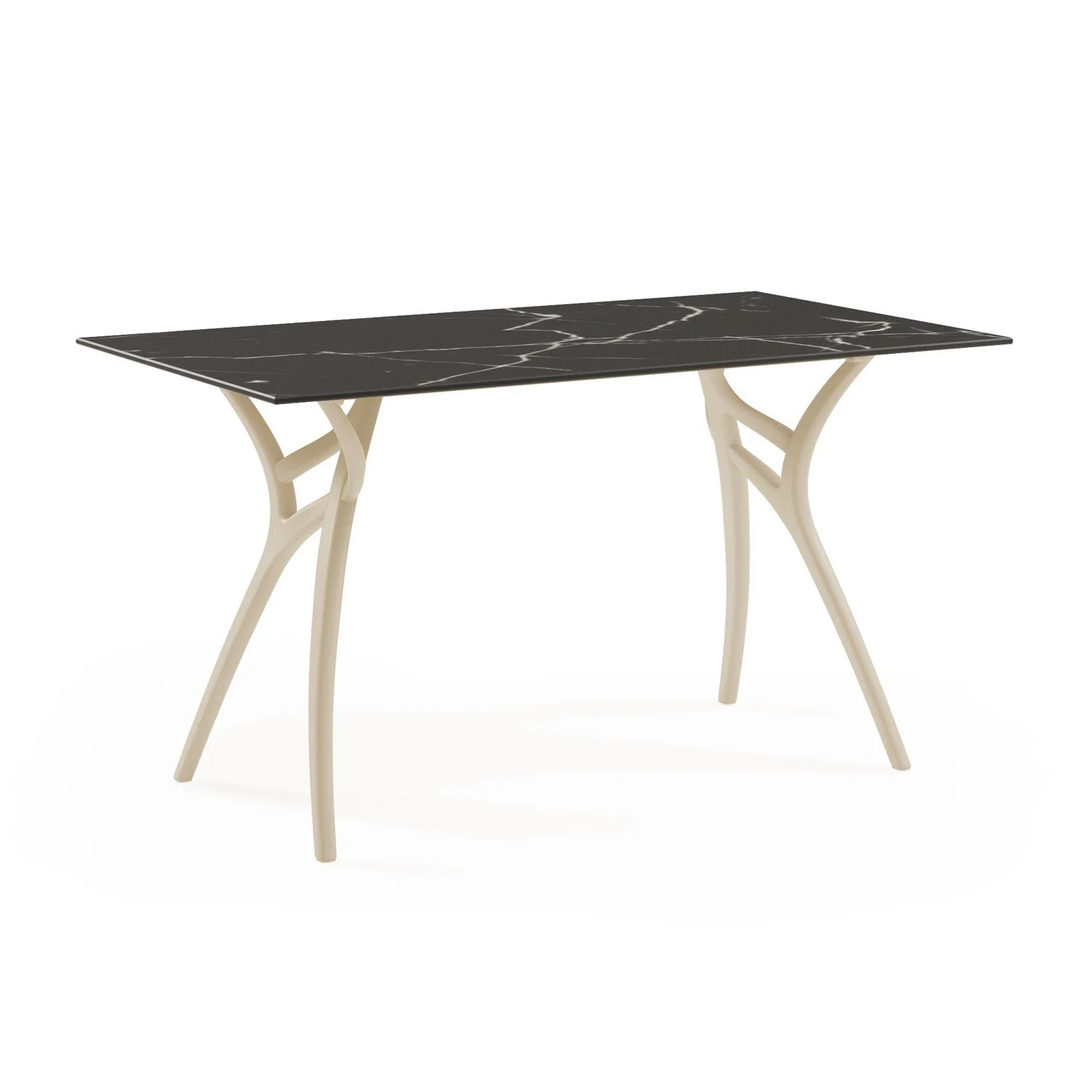 HPL Black Marble Leg Beige