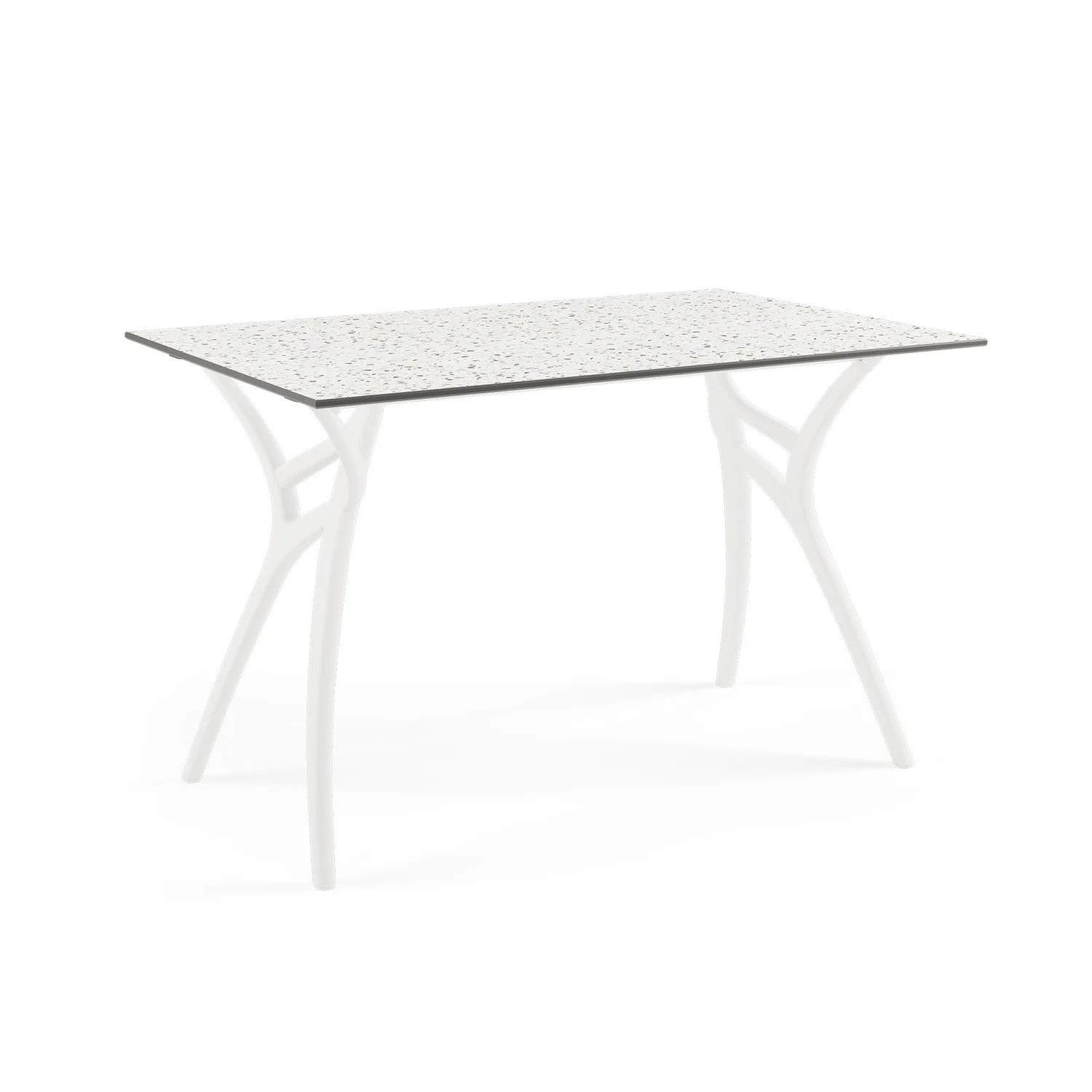 HPL Terrazzo Leg Ivory White