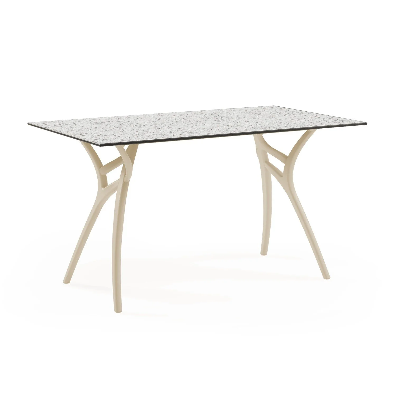 HPL Terrazzo Leg Beige