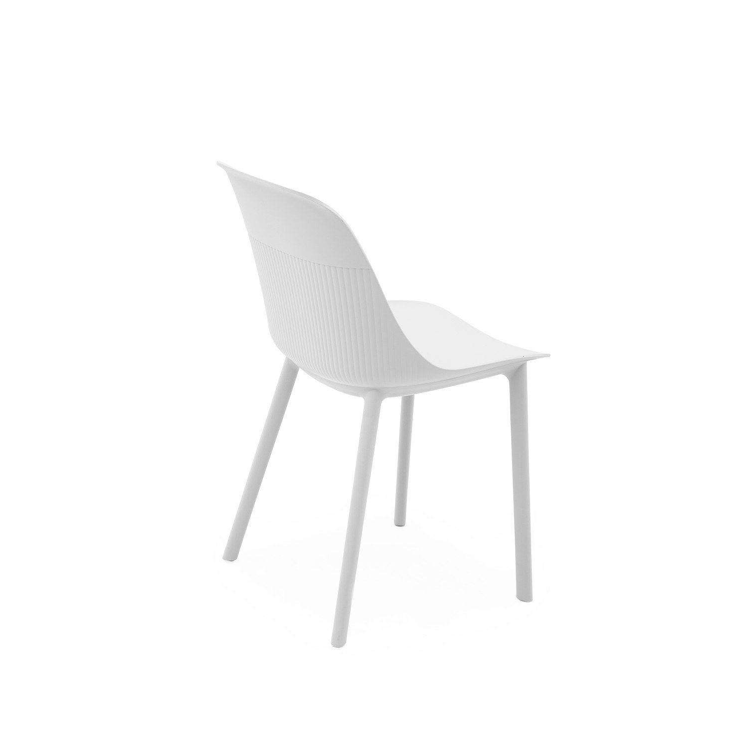 Shell-P Chair Ivory White back