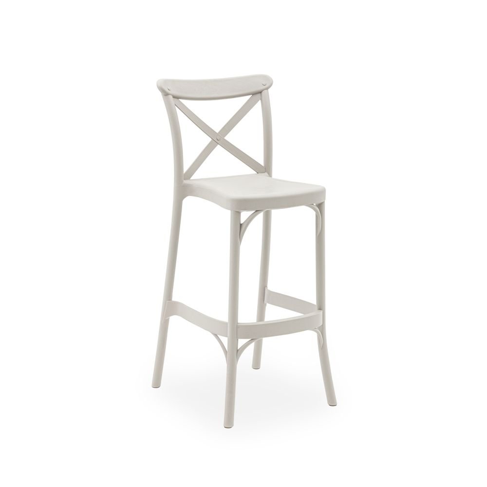 CAPRI BAR STOOL | Indoor / Outdoor Suited | Height (floor to seat): 29.5" | Color: Beige