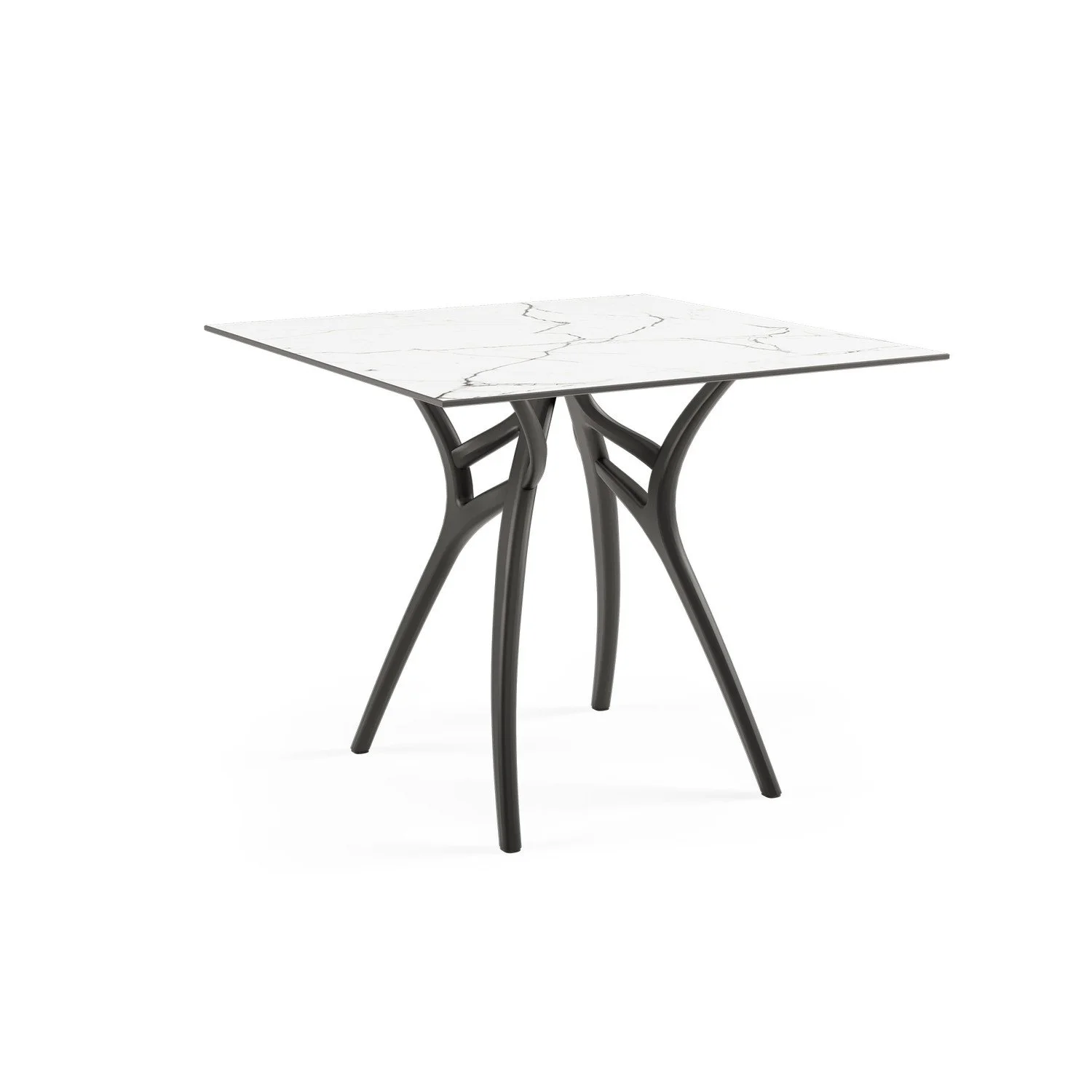 HPL White Marble Leg Black